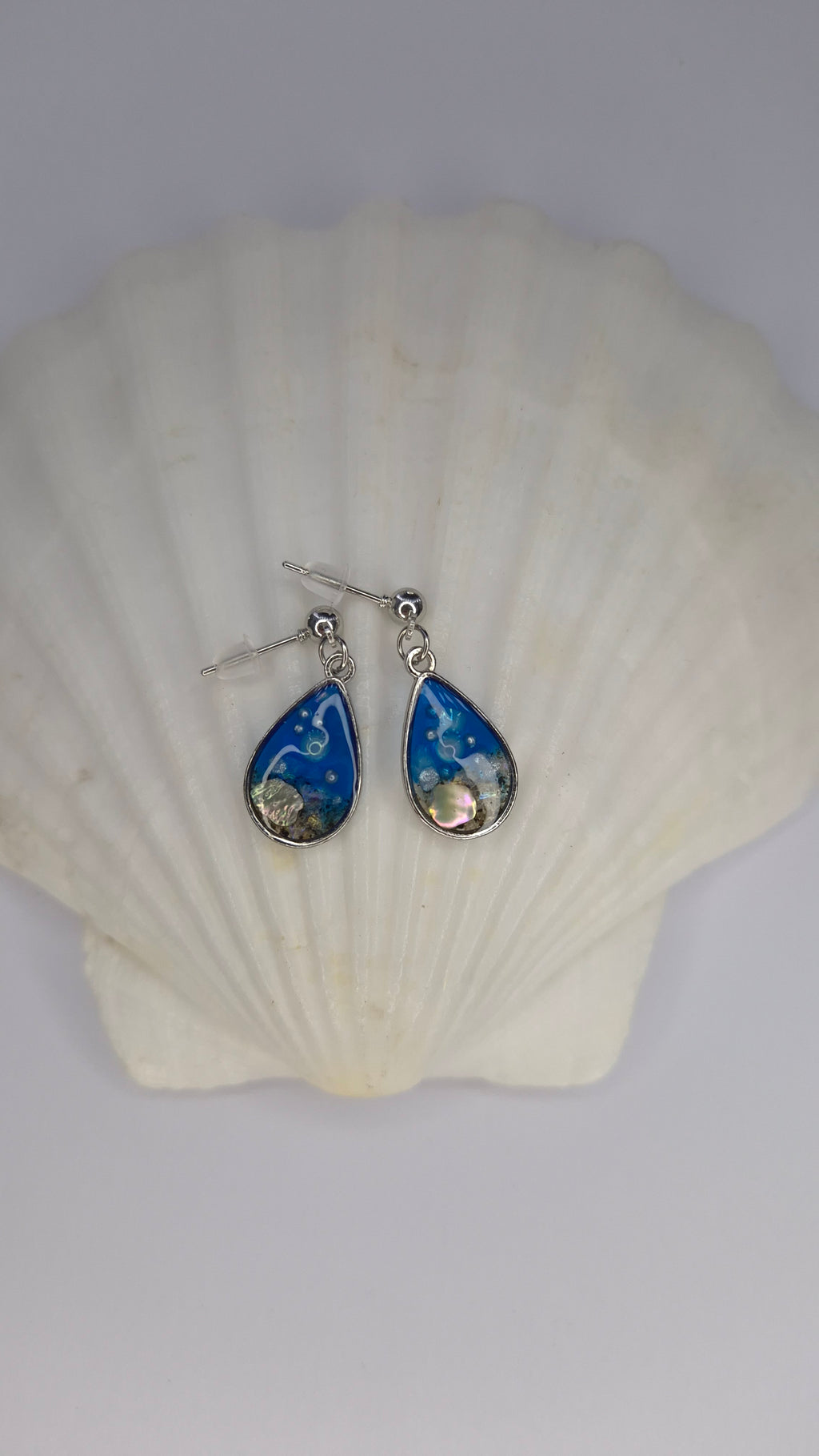 Ocean Glow Teardrop Earrings
