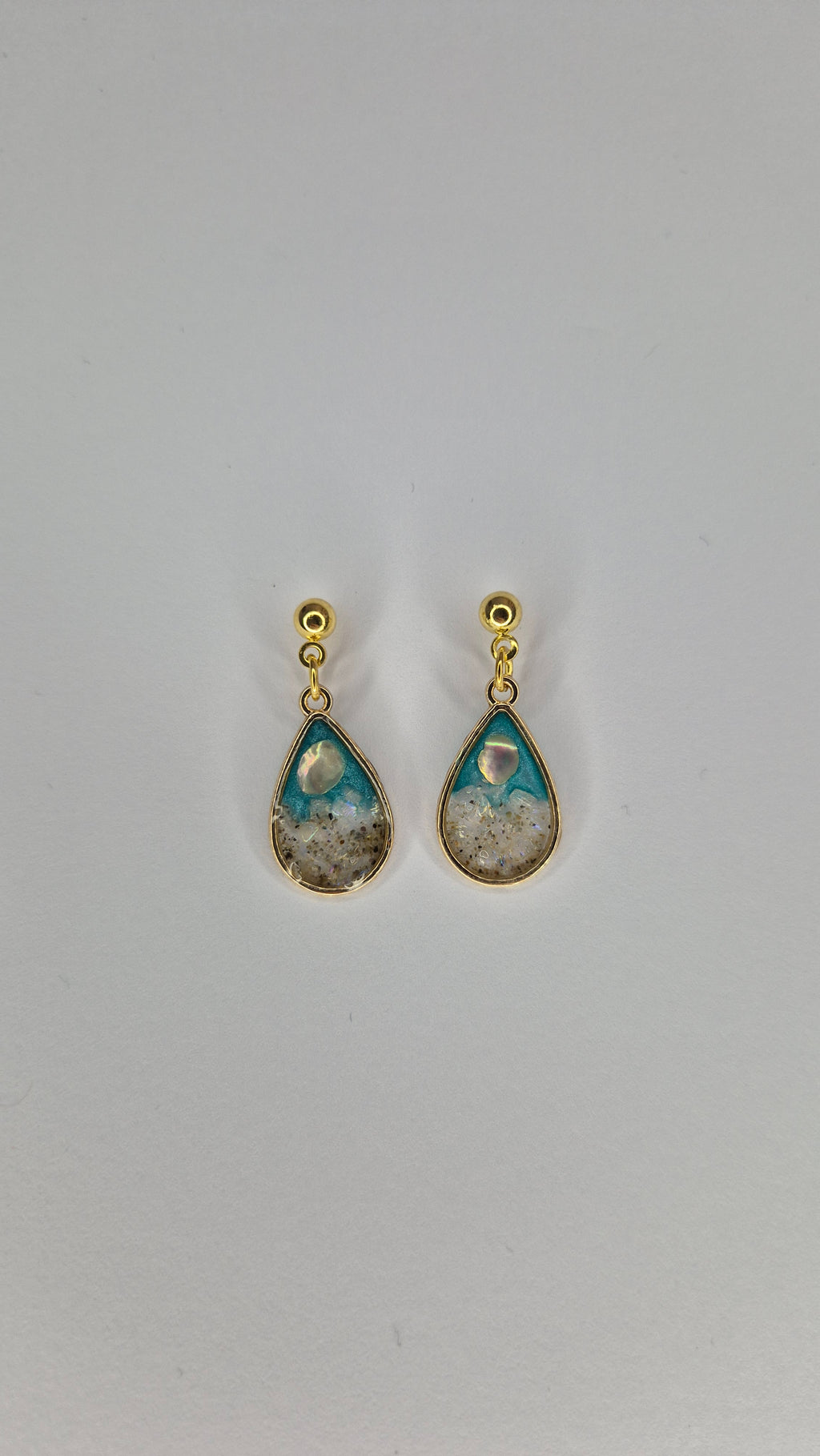 Ocean Glow Teardrop Earrings