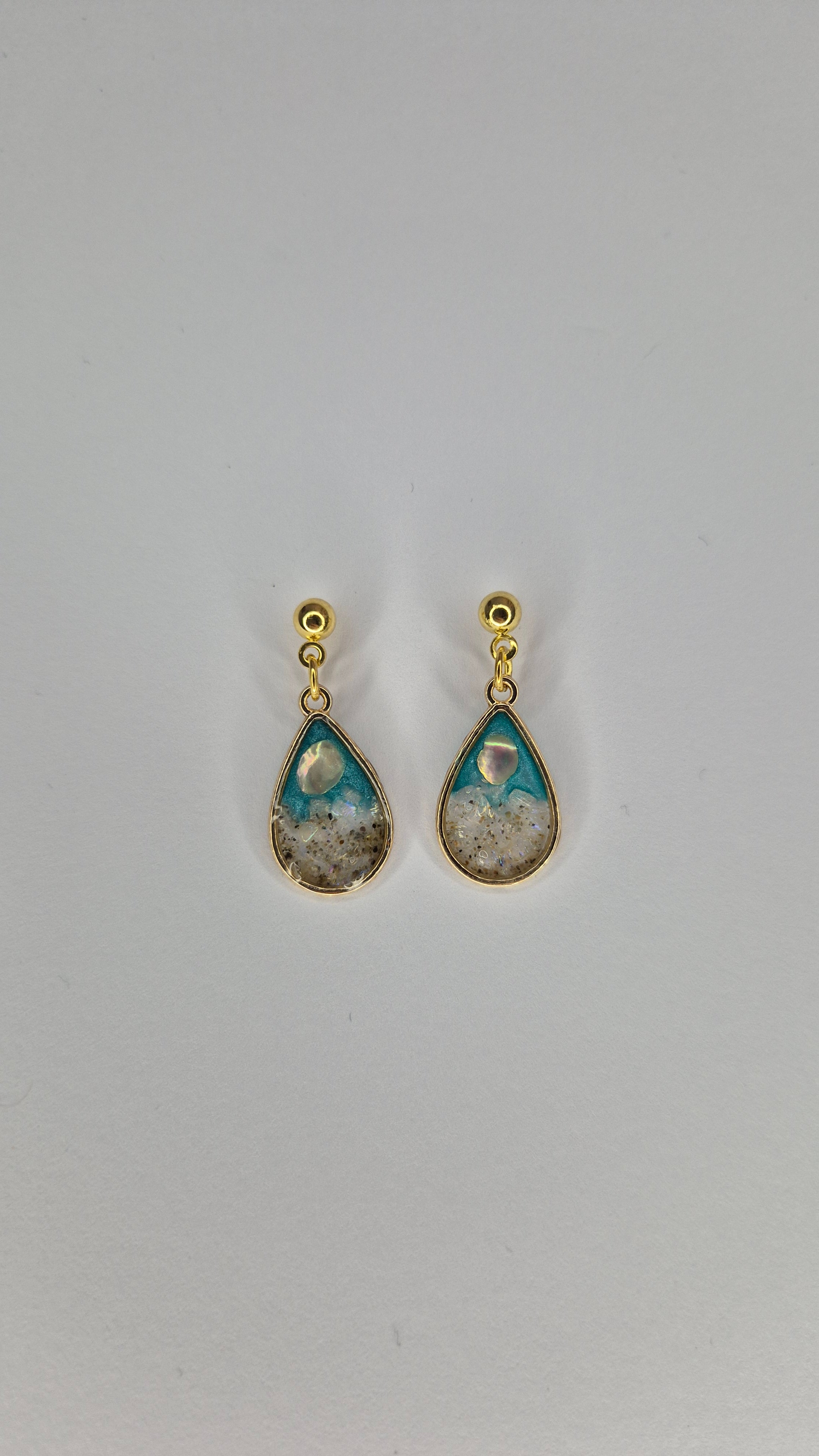 Ocean Glow Teardrop Earrings