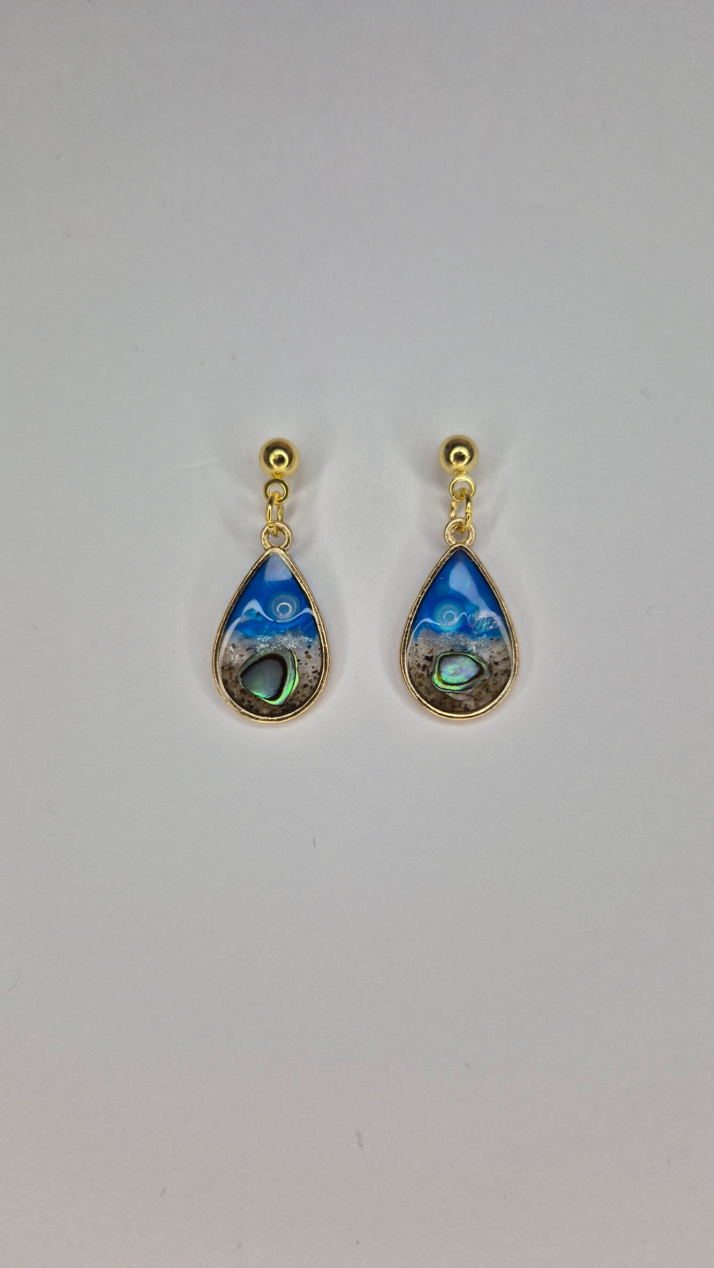 Ocean Glow Teardrop Earrings