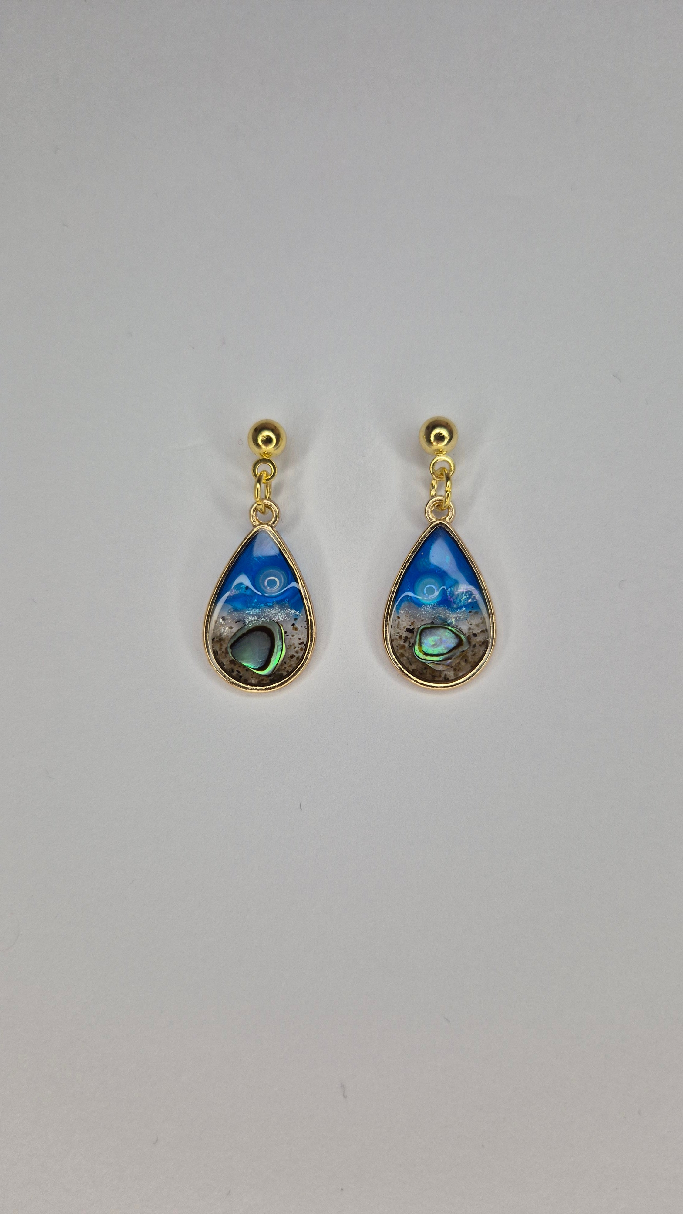 Ocean Glow Teardrop Earrings